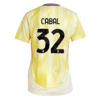 Camiseta Juventus Juan Cabal #32 Segunda Equipación Replica 2024-25 para mujer mangas cortas